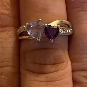 Amethyst Sterling Silver Ring Size 7